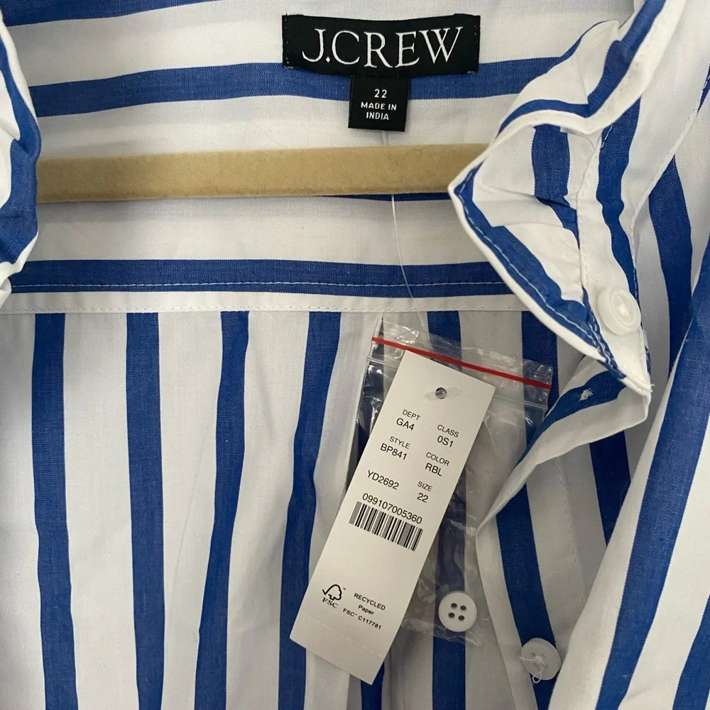 J. Crew Ruffled Button-up Tunic - Picture 2 of 4